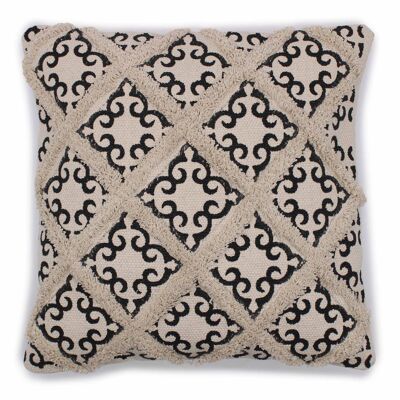 CICC-10 - Housse de Coussin Classique - Lux Criss-Cross & Print - 45x45cm - Vendu en 2x unité/s par extérieur