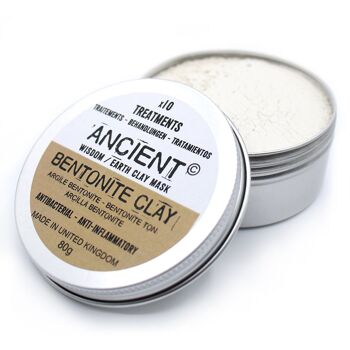 CLAY-05 - Masque facial à l'argile bentonite 50g - Vendu en 1x unité/s par extérieur 1