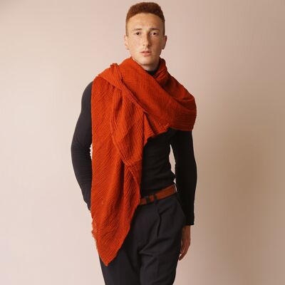 Men's scarf Samir paprika