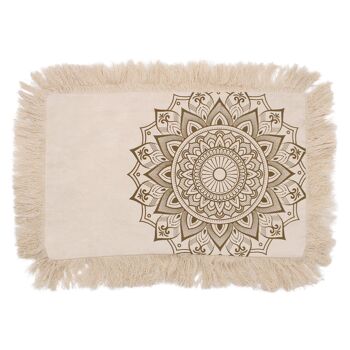 CMC-08 - Housses de coussin Lotus Mandala 30x50cm - Bronze - Vendu en 4x unité/s par extérieur 1