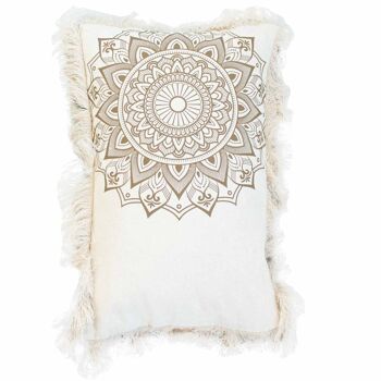 CMC-08 - Housses de coussin Lotus Mandala 30x50cm - Bronze - Vendu en 4x unité/s par extérieur 3