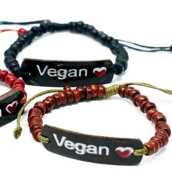 CocoSG-01 - Bracelets Coco Slogan - Vegan - Vendu en 6x unité/s par extérieur 2