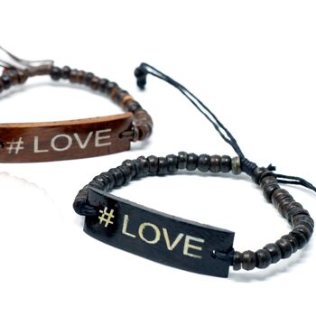 CocoSG-05 - Bracelets Coco Slogan - #Love - Vendu en 6x unité/s par extérieur 2
