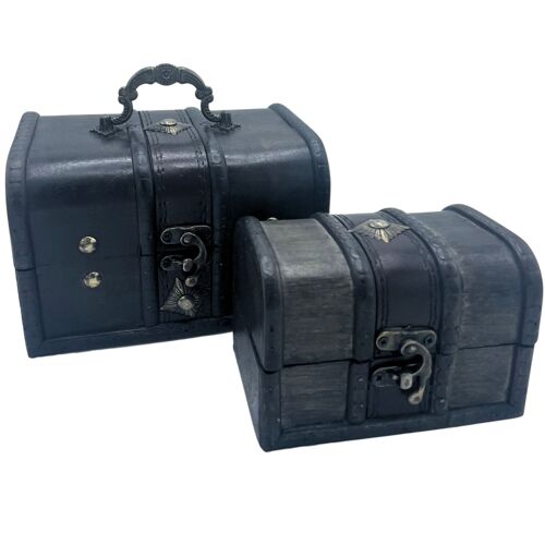 ColB-30 - Treasure Chest - Set of 2 - Grey - Sold in 1x unit/s per outer