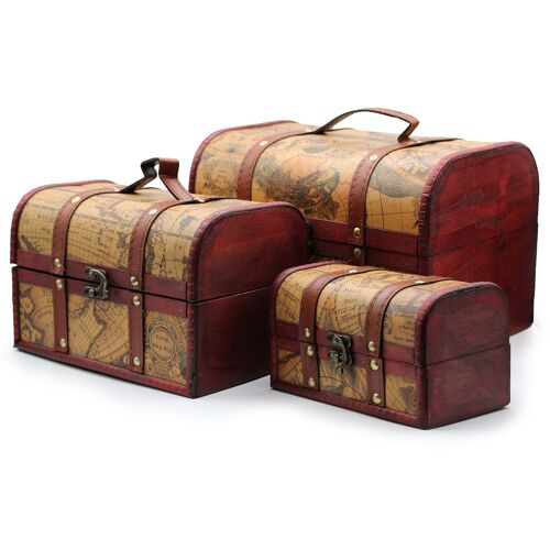 Colb-25 - Old Map Chest - Set of 3 - Sold in 1x unit/s per outer