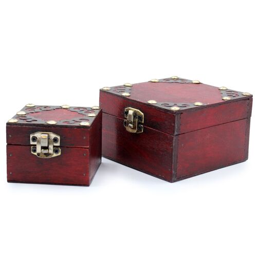 Colb-26 - Set of 2 Gothic Square Boxes - Sold in 1x unit/s per outer