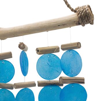 Copi-02 - Carillon en bois flotté bleu - Vendu en 1x unité/s par extérieur 2
