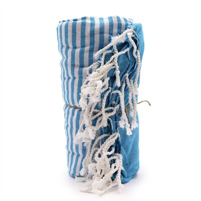 CPT-01 - Asciugamano in cotone Pareo - 100x180 cm - Azzurro cielo - Venduto in 1x unità/i per esterno