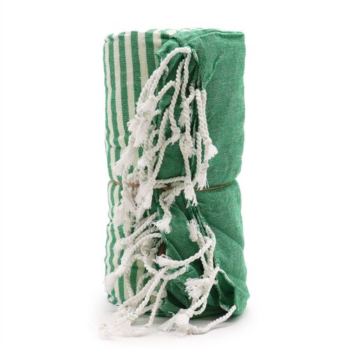 CPT-05 - Cotton Pareo Towel - 100x180 cm - Picnic Green - Sold in 1x unit/s per outer