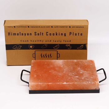 CSalt-01 - Plaque de cuisson BBQ au sel de l'Himalaya - 30x20x5cm - Vendu en 1x unité/s par extérieur 3