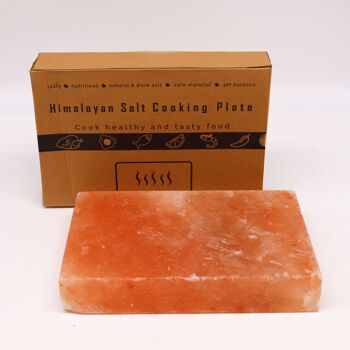 CSalt-02 - Plaque de cuisson au sel de l'Himalaya - Rectangle - 30x20x5cm - Vendu en 1x unité/s par extérieur 3