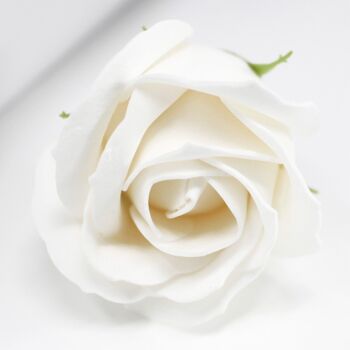 CSFH-01 - Savon aux fleurs pour l'artisanat - Med Rose - Blanc - Vendu en 50x unité/s par extérieur 2