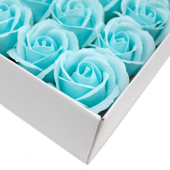 CSFH-04 - Savon aux fleurs pour l'artisanat - Med Rose - Bleu bébé - Vendu en 50x unité/s par extérieur 2