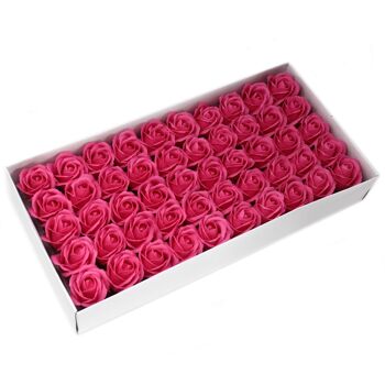 CSFH-09 - Savon aux fleurs pour l'artisanat - Med Rose - Rose - Vendu en 50x unité/s par extérieur 1