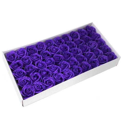 CSFH-12 - Flower Soap for Craft - Med Rose - Violet - Sold in 50x unit/s per outer