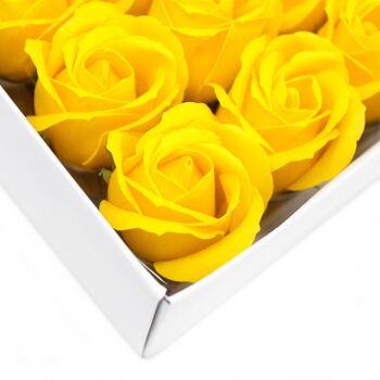 CSFH-16 - Savon aux fleurs pour l'artisanat - Med Rose - Jaune - Vendu en 50x unité/s par extérieur 2