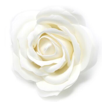 CSFH-19 - Savon aux fleurs pour l'artisanat - Rose Lrg - Blanc - Vendu en 25x unité/s par extérieur 3