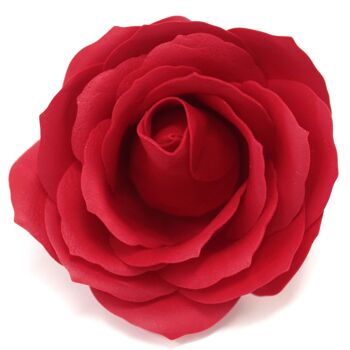 CSFH-24 - Savon aux fleurs pour l'artisanat - Rose Lrg - Rouge - Vendu en 25x unité/s par extérieur 2
