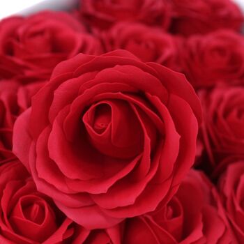 CSFH-24 - Savon aux fleurs pour l'artisanat - Rose Lrg - Rouge - Vendu en 25x unité/s par extérieur 3