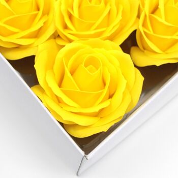 CSFH-26 - Savon aux fleurs pour l'artisanat - Rose Lrg - Jaune - Vendu en 25x unité/s par extérieur 2