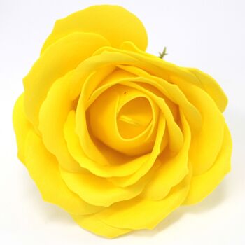 CSFH-26 - Savon aux fleurs pour l'artisanat - Rose Lrg - Jaune - Vendu en 25x unité/s par extérieur 3