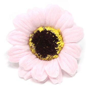 CSFH-31 - Savon aux fleurs pour l'artisanat - Petit tournesol - Rose - Vendu en 50x unité/s par extérieur 3
