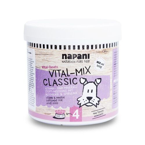 Vitalmix classic, Vitamin -u. Mineralstoffmischung f. Hunde, 500g