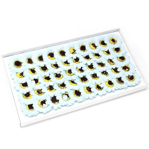 CSFH-32 - Flower Soap for Craft - Sml Sunflower - Blue - Sold in 50x unit/s per outer