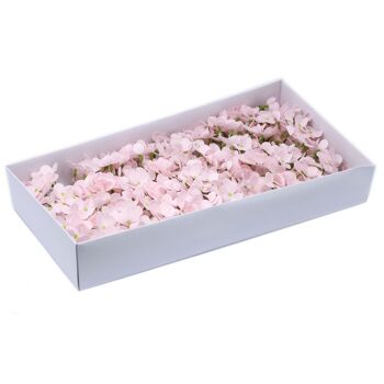 CSFH-36 - Fleurs de savon artisanales - Hortensia - Rose - Vendu en 36x unité/s par extérieur 1