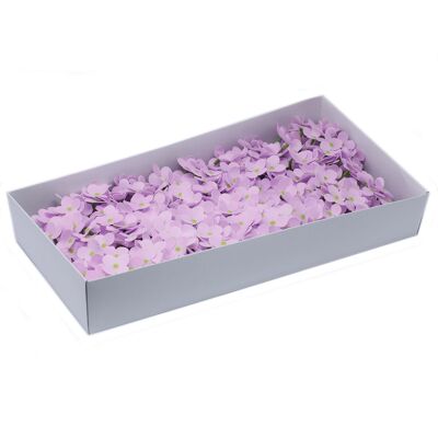 CSFH-37 - Flores de jabón artesanal - Hortensia - Lavanda - Se vende en 36 unidades por exterior