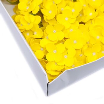 CSFH-41 - Fleurs de savon artisanales - Hortensia - Jaune - Vendu en 36x unité/s par extérieur 2
