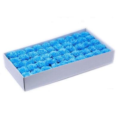 CSFH-43 - Flores de jabón artesanales - Claveles - Azul cielo - Vendido en 50x unidad/es por exterior