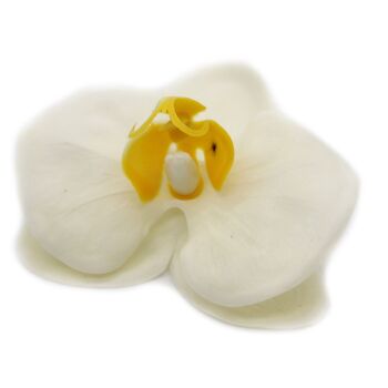 CSFH-75 - Fleur de savon artisanal - Orchidée - Crème - Vendu en 25x unité/s par extérieur 2