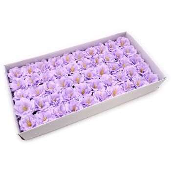 CSFH-83 - Fleur de savon artisanale - Petite pivoine - Violet clair - Vendu en 50x unité/s par extérieur 1
