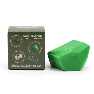 CSoap-02 - Jabón elemental de cristal - Tierra - Se vende en 3 unidades/s por exterior