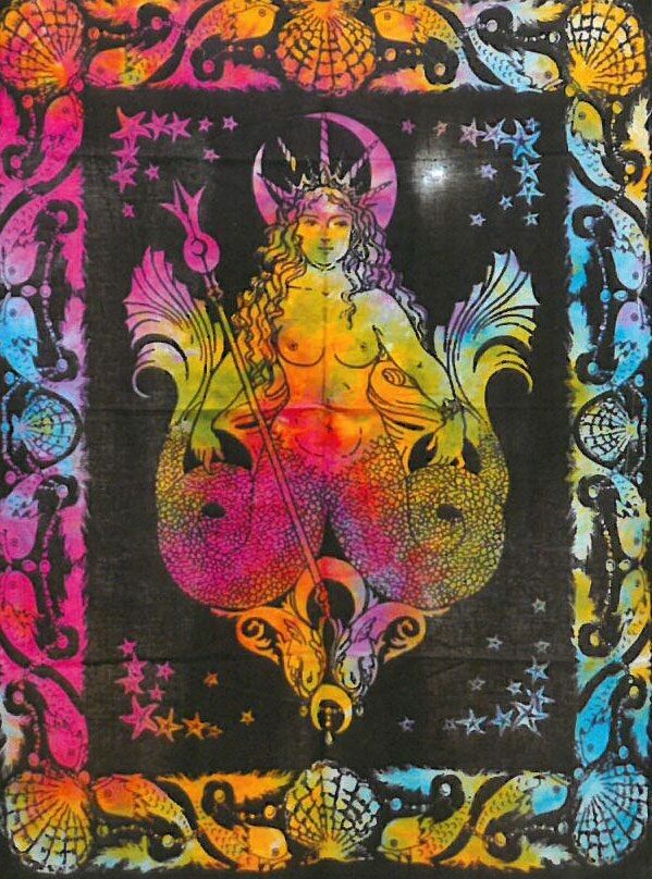 CWA-17 – Baumwollwandkunst – Meerjungfrau – Verkauft in 1 Einheit/en pro Außenhülle