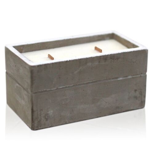 CWC-04 - Large Concrete Soy Candle  - Clove & Dark Sandal - Sold in 2x unit/s per outer