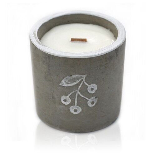 CWC-06 - Med Concrete Soy Candle - Berries - Juniper & Sweet Gin - Sold in 3x unit/s per outer
