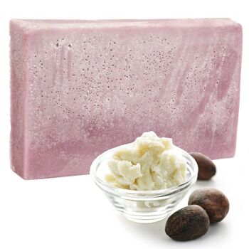 DBSoap-07 - Pain de savon de luxe double beurre - Huiles florales 1.3kg - Vendu en 1x unité/s par extérieur 1