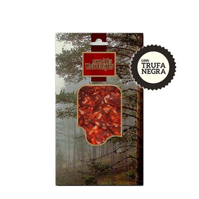 Chorizo cular de jabalí con trufa negra loncheado Montes Universales (100g)