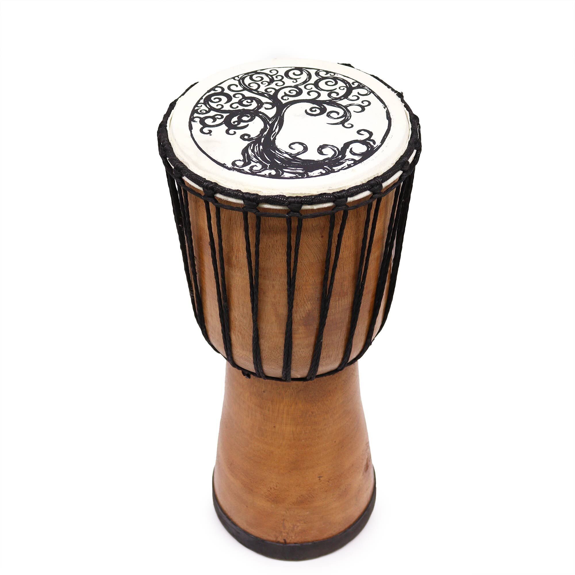 DD-05 - Handgefertigte Djembe-Trommel mit breiter Oberseite - 40 cm - Verkauft in 1x Einheit/en pro Außenseite