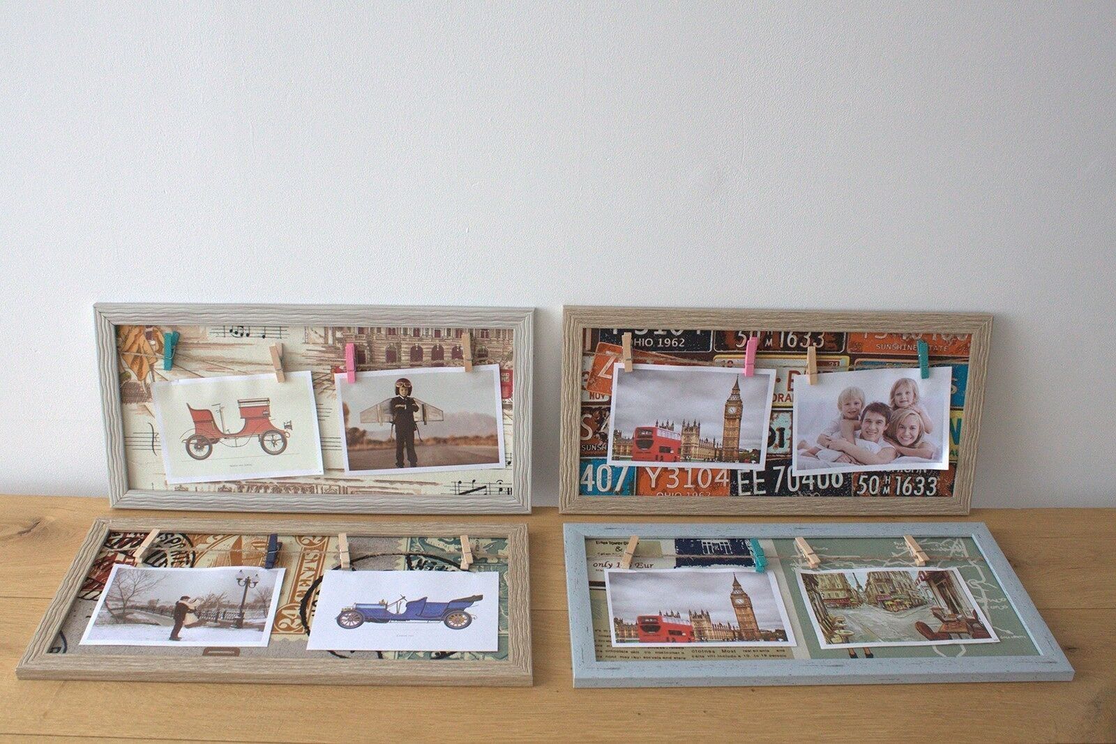 DMPF-14 - Mini DIY Peg Photo Frames - Assorted Places - Sold in 4x unit/s per outer