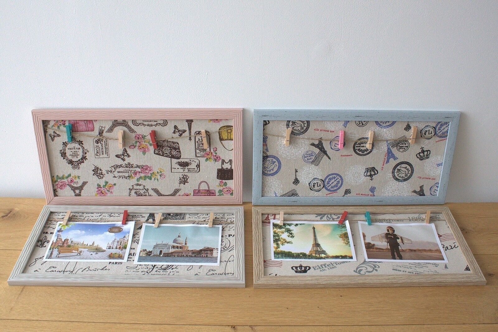 DMPF-15 - Mini DIY Peg Photo Frames - Assorted Paris - Sold in 4x unit/s per outer