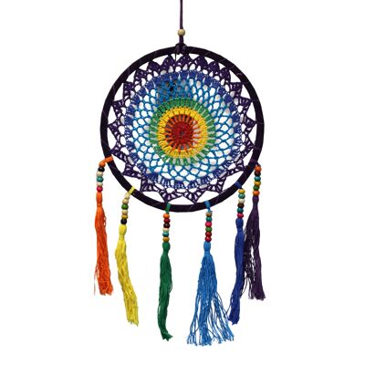 DRDC-08 - Small Dreamcatcher (22x56cm) - Vivid Rainbow - Venduto in 1x unità per esterno