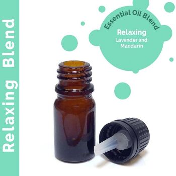 EblUL-06 - Mélange d'huiles essentielles relaxantes 10 ml - Étiquette blanche - Vendu en 10x unité/s par extérieur