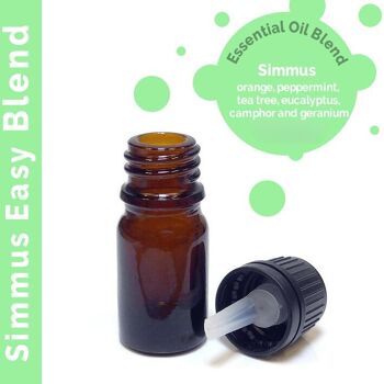 EblUL-09 - Mélange d'huiles essentielles Simmus - Étiquette blanche - Vendu en 10x unité/s par extérieur