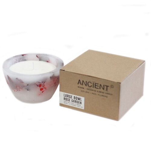 EGC-03 - Enchanted Candle  - Large Bowl - Rose - Sold in 1x unit/s per outer