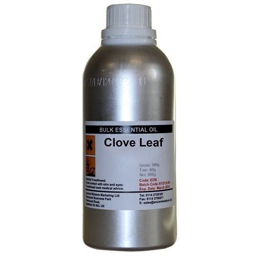 EOB-22 - Clove Leaf  Essential Oil - Bulk - 0.5Kg - Sold in 1x unit/s per outer