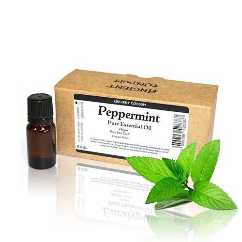 EOUL-04 - 10ml Peppermint Essential Oil  Unbranded Label - Sold in 10x unit/s per outer