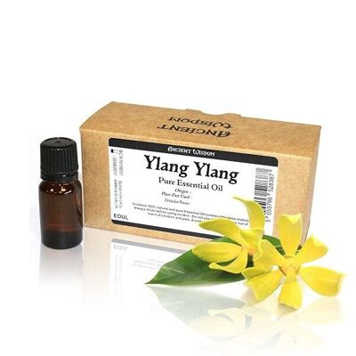 EOUL-06 – 10 ml Ylang Ylang I Ätherisches Öl Etikett ohne Markenzeichen – Verkauft in 10 Einheiten pro Außenhülle